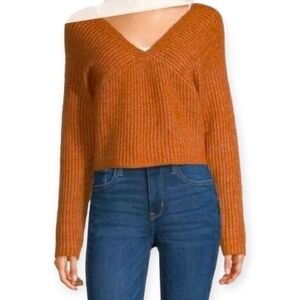 Arizona Jean Co. Crop Sweater Orange-Rust 🆕️✨️Size LG